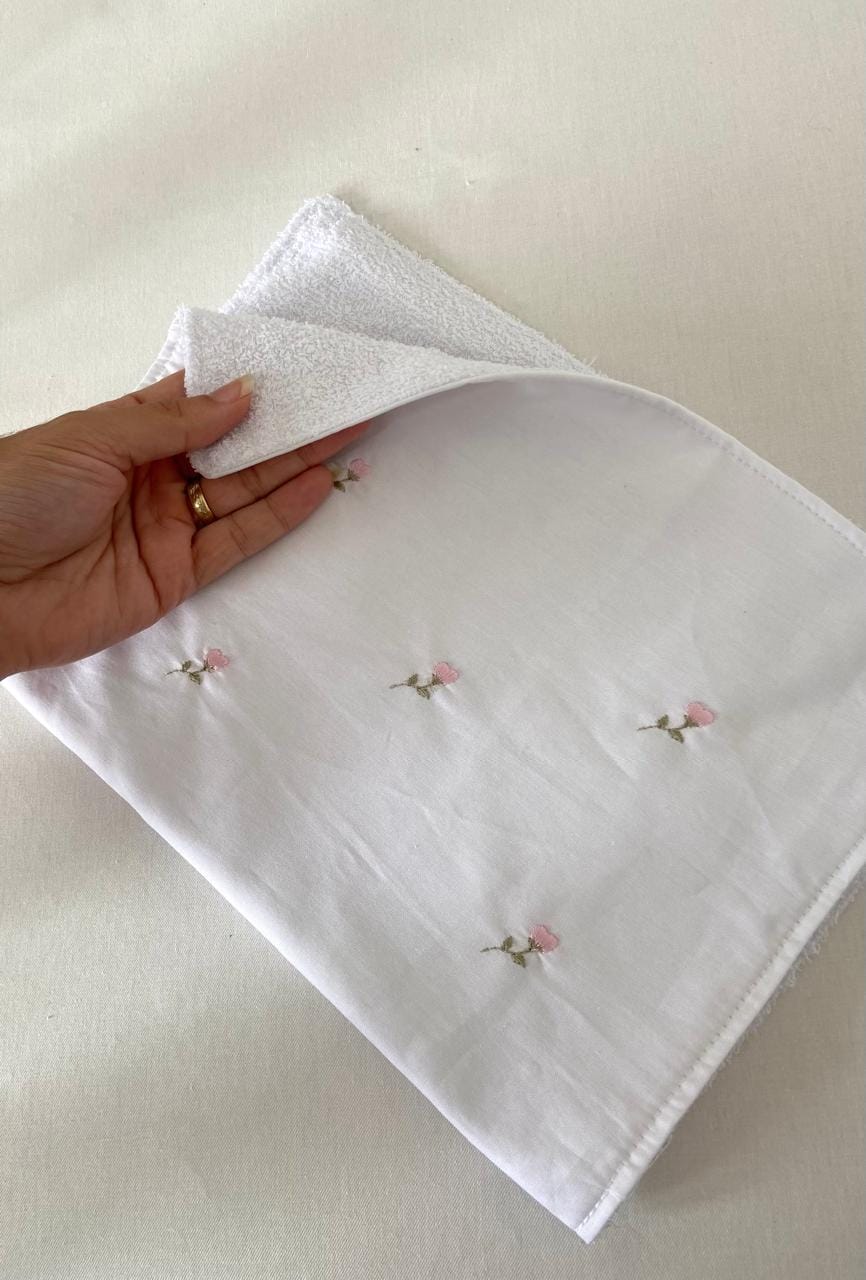 burp cloth tulipa