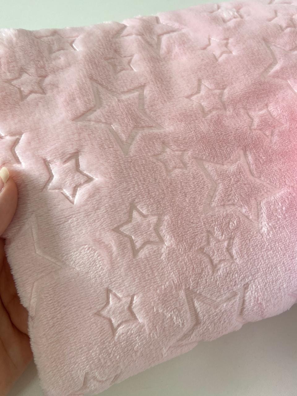 manta fleece rosa estrelinha 3