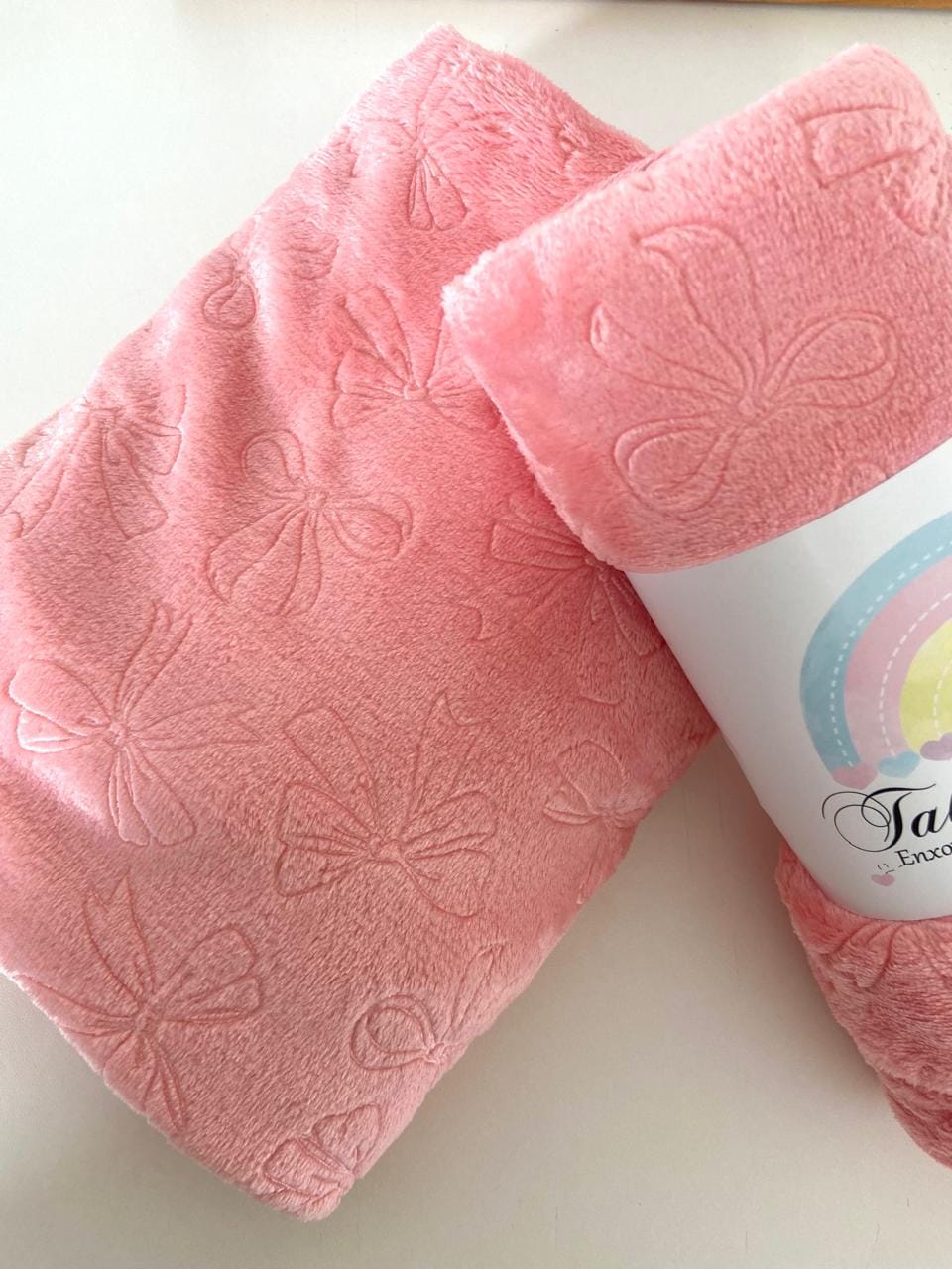 manta quentinha laço